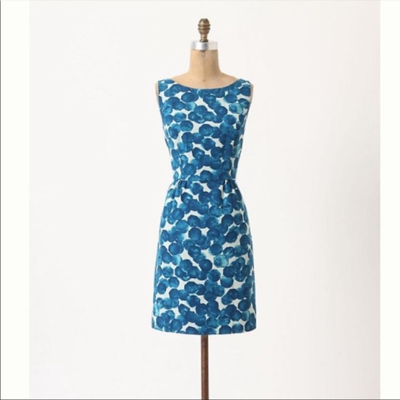 Anthropologie Tabitha Watercolor Gems Shift Dress - Picture 2 of 5